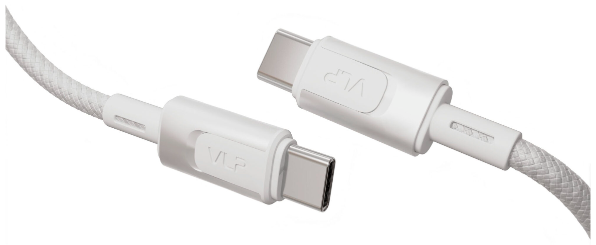 Кабель VLP Force Line Type-C to Type-C 100W 1.2m белый