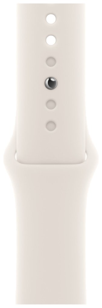 Смарт-часы Apple Watch Series 11 46mm серебристый с бежевым ремешком