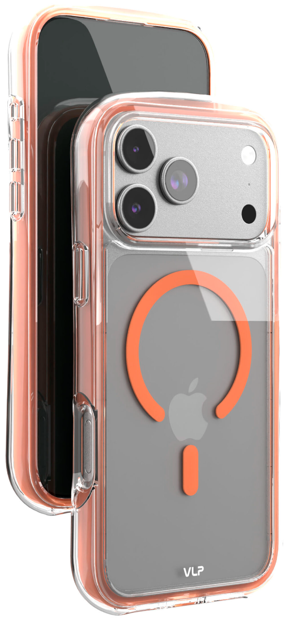 Чехол для смартфона VLP Bubble Case Apple iPhone 17 Pro MagSafe оранжевый