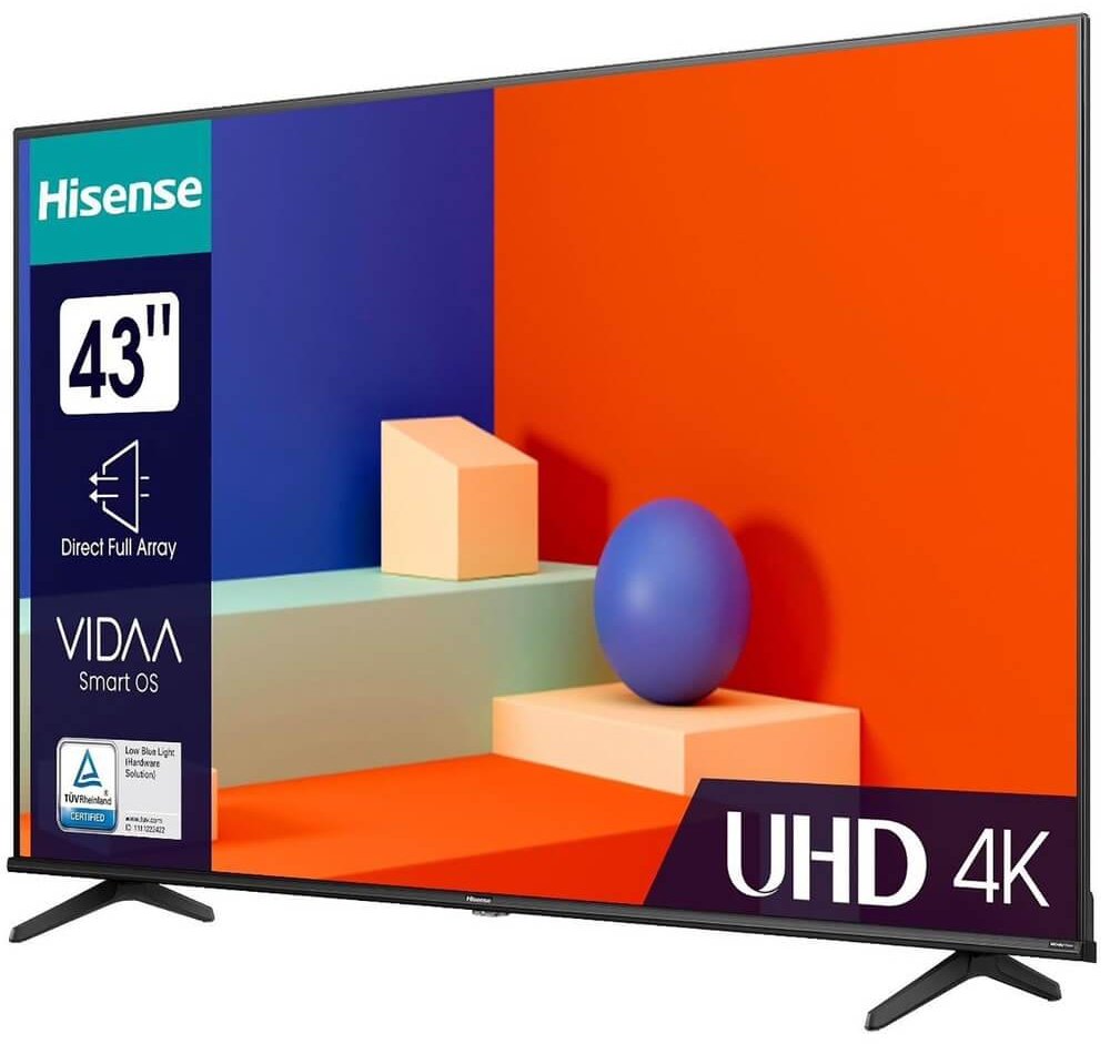 Телевизор Hisense 43A6K 43" черный