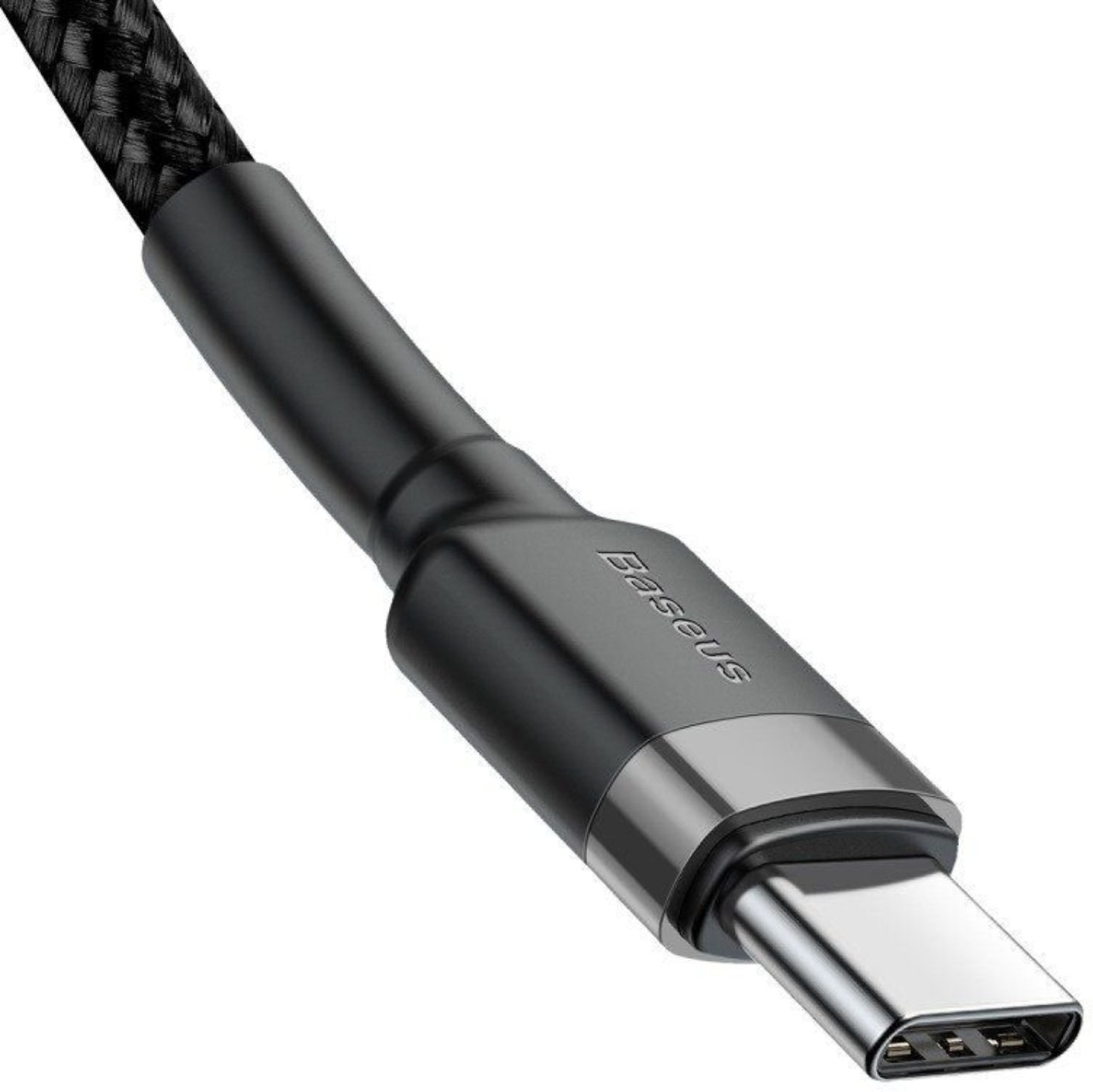 Кабель Baseus Cafule PD2.0 Type-C to Type-C 60W 1m серо-черный CATKLF-GG1
