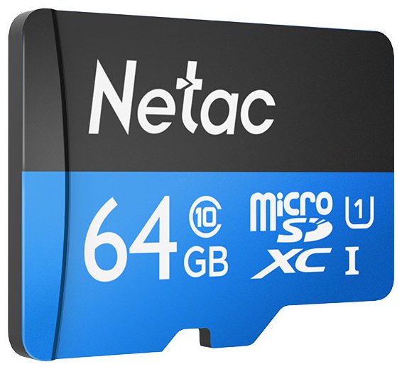 Карта памяти 64 ГБ Netac MicroSD Card P500 Standard