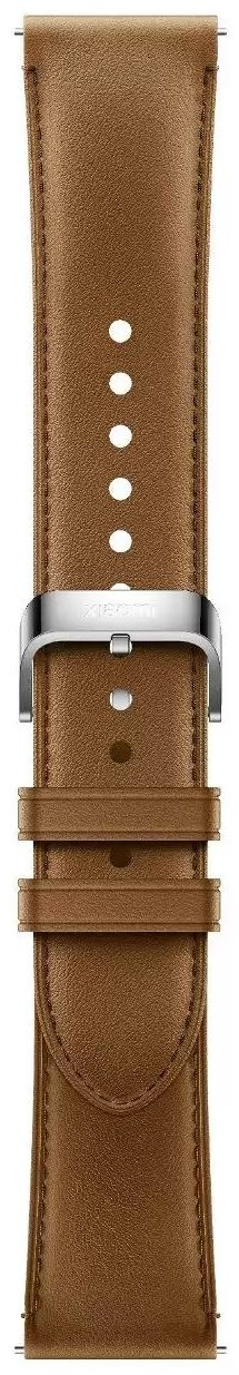 Смарт-часы Xiaomi Watch S1 Pro серебристый с коричневым ремешком BHR6417GL