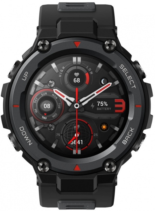 Смарт-часы Amazfit T-Rex Pro черный с черным ремешком