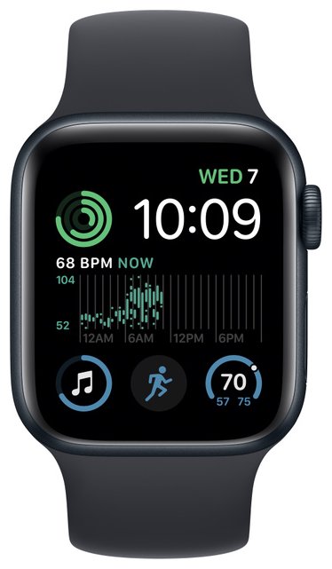 Смарт-часы Apple Watch SE 2 40mm серый с черным Solo Loop ремешком