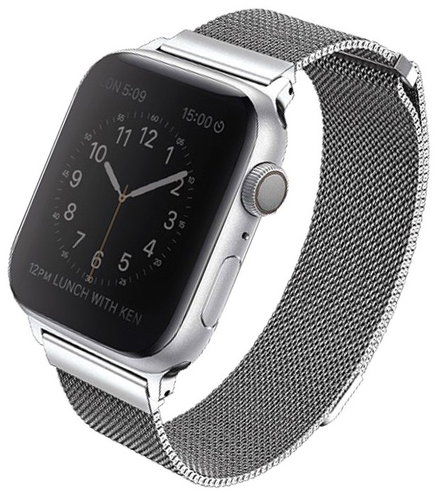 Ремешок Uniq Dante для Apple Watch 38/40/41mm серебристый DANSIL