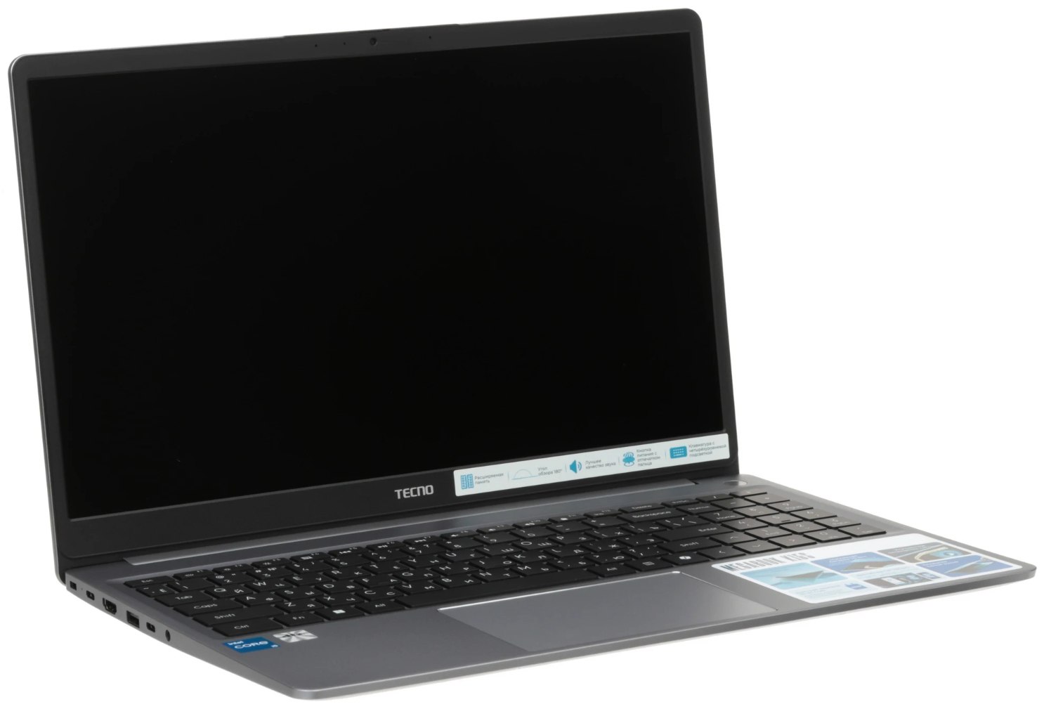 15,6" Ноутбук Tecno Megabook K15S i5-13420H/16GB/512GB SSD/W11H серый 