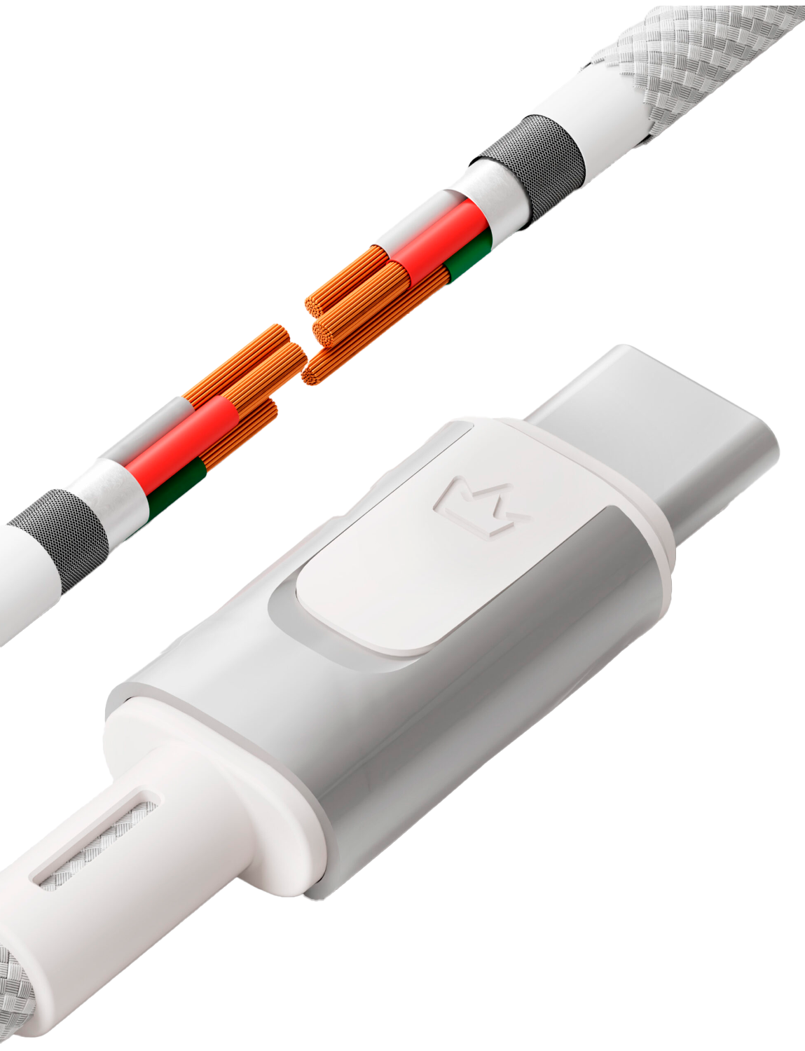 Кабель VLP Force Line Type-C to Type-C 100W 2m белый