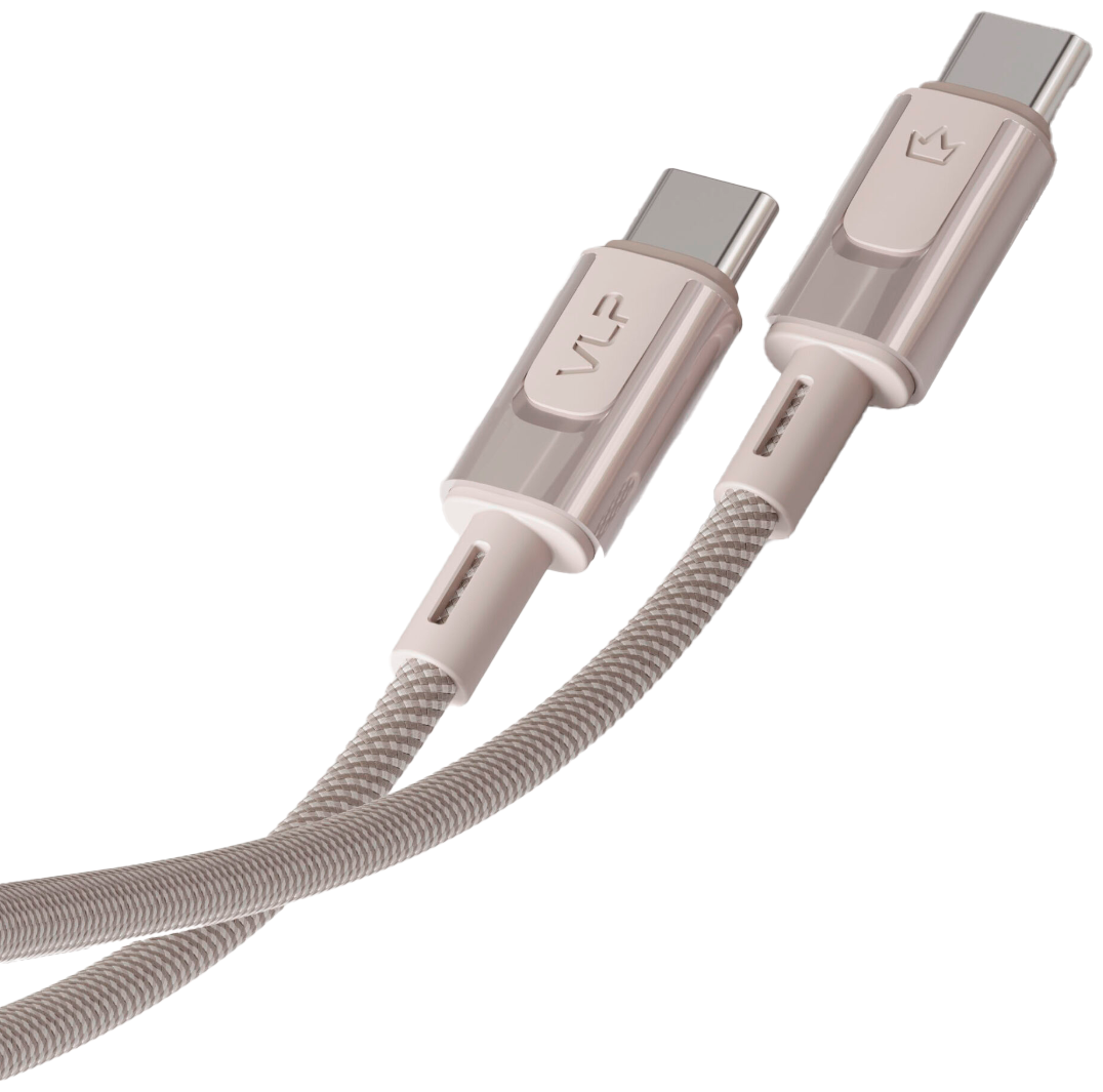 Кабель VLP Force Line Type-C to Type-C 100W 1.2m серый