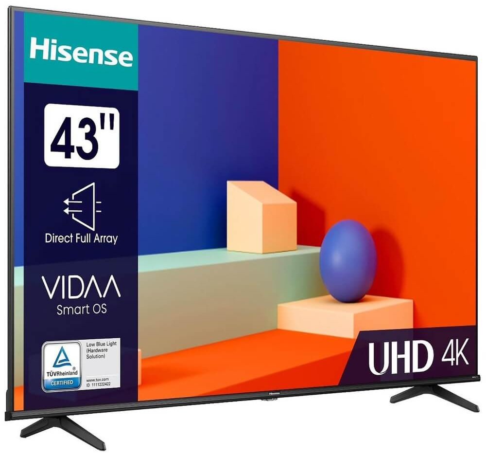 Телевизор Hisense 43A6K 43" черный