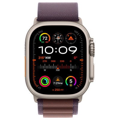 Смарт-часы Apple Watch Ultra 2 49mm титан с фиолетовым Alpine ремешком