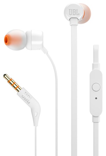 Проводные наушники JBL T110 белый