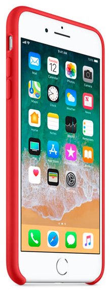 Чехол для смартфона Apple iPhone 8 Plus Silicone Case красный