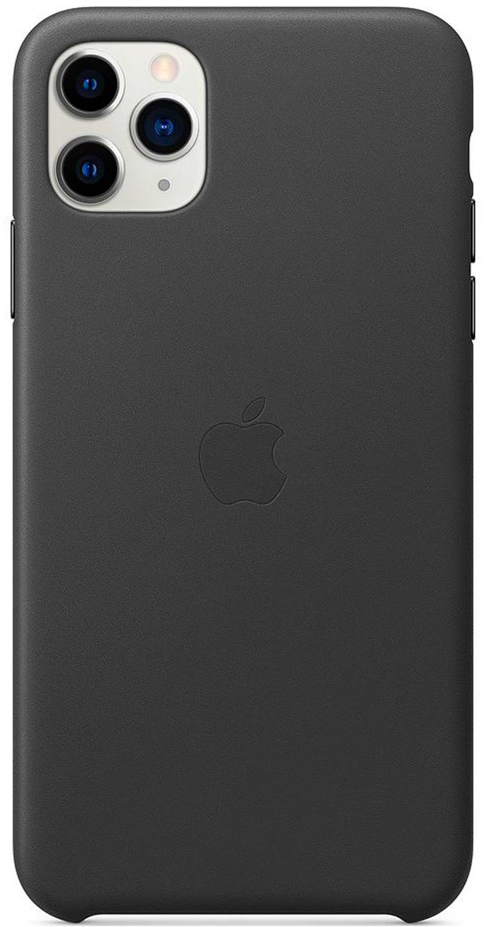 Чехол для смартфона Apple iPhone 11 Pro Max Leather Case черный
