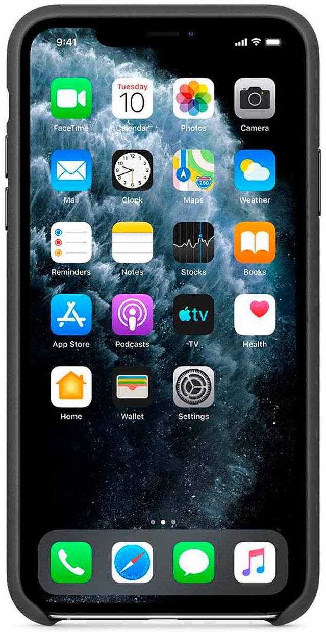 Чехол для смартфона Apple iPhone 11 Pro Max Leather Case черный