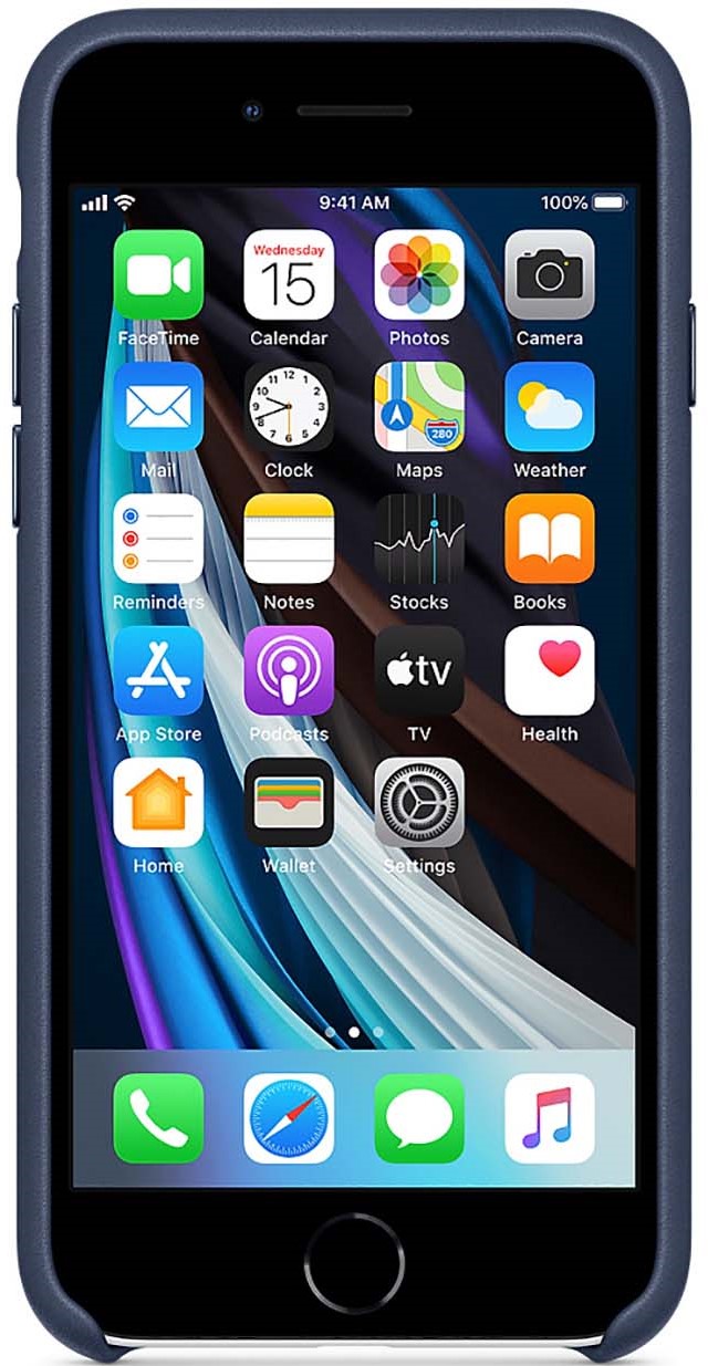 Чехол для смартфона Apple iPhone 7/8/SE Leather Case синий