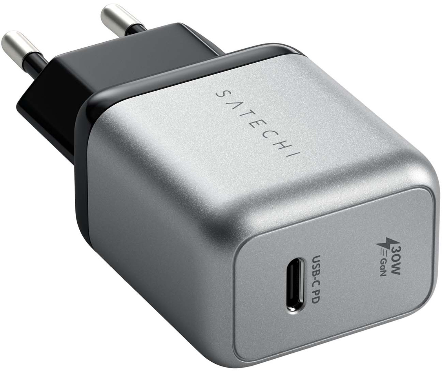 Адаптер питания Satechi 30W USB-C GaN Wall Charger серый