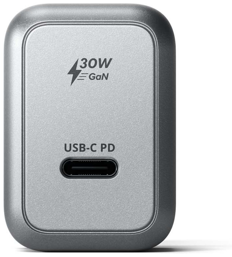 Адаптер питания Satechi 30W USB-C GaN Wall Charger серый