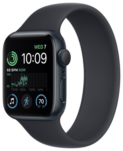 Смарт-часы Apple Watch SE 2 40mm серый с черным Solo Loop ремешком