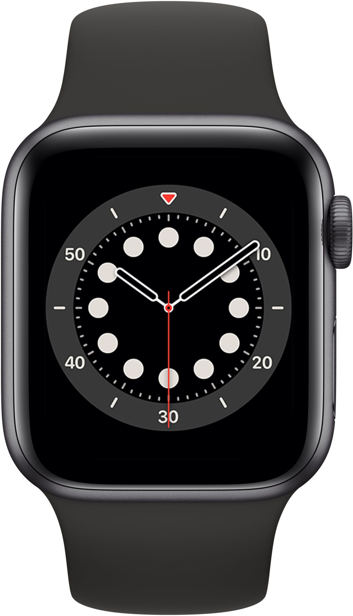 Смарт-часы Apple Watch Series 6 40mm серый с черным ремешком