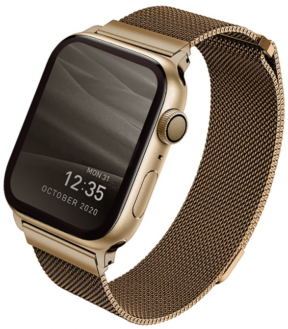 Ремешок Uniq Dante для Apple Watch 42/44/45mm золотистый DANSLGT