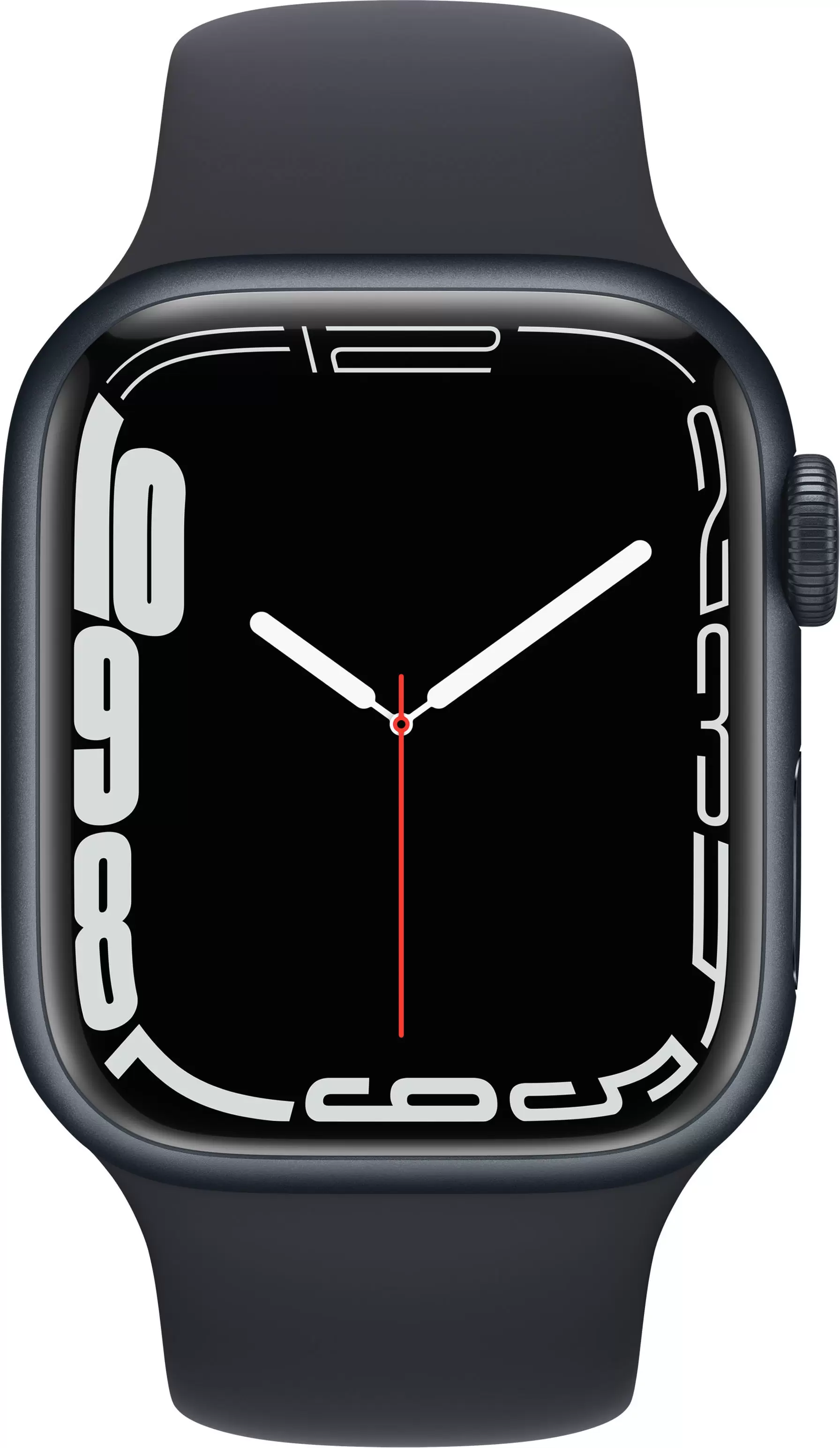 Смарт-часы Apple Watch Series 7 41mm черный с черным ремешком