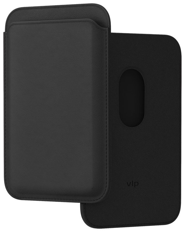 Чехол-бумажник VLP MagSafe черный