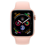 Смарт-часы Apple Watch Series 4 44mm золотистый с розовым ремешком 