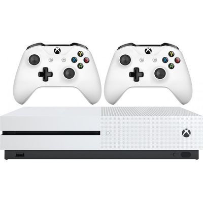 Игровая приставка Microsoft Xbox One S 1 ТБ белый + 2-й геймпад