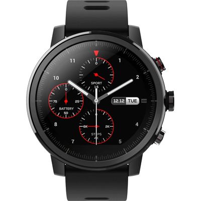 Смарт-часы Amazfit Stratos 2 черный с черным ремешком
