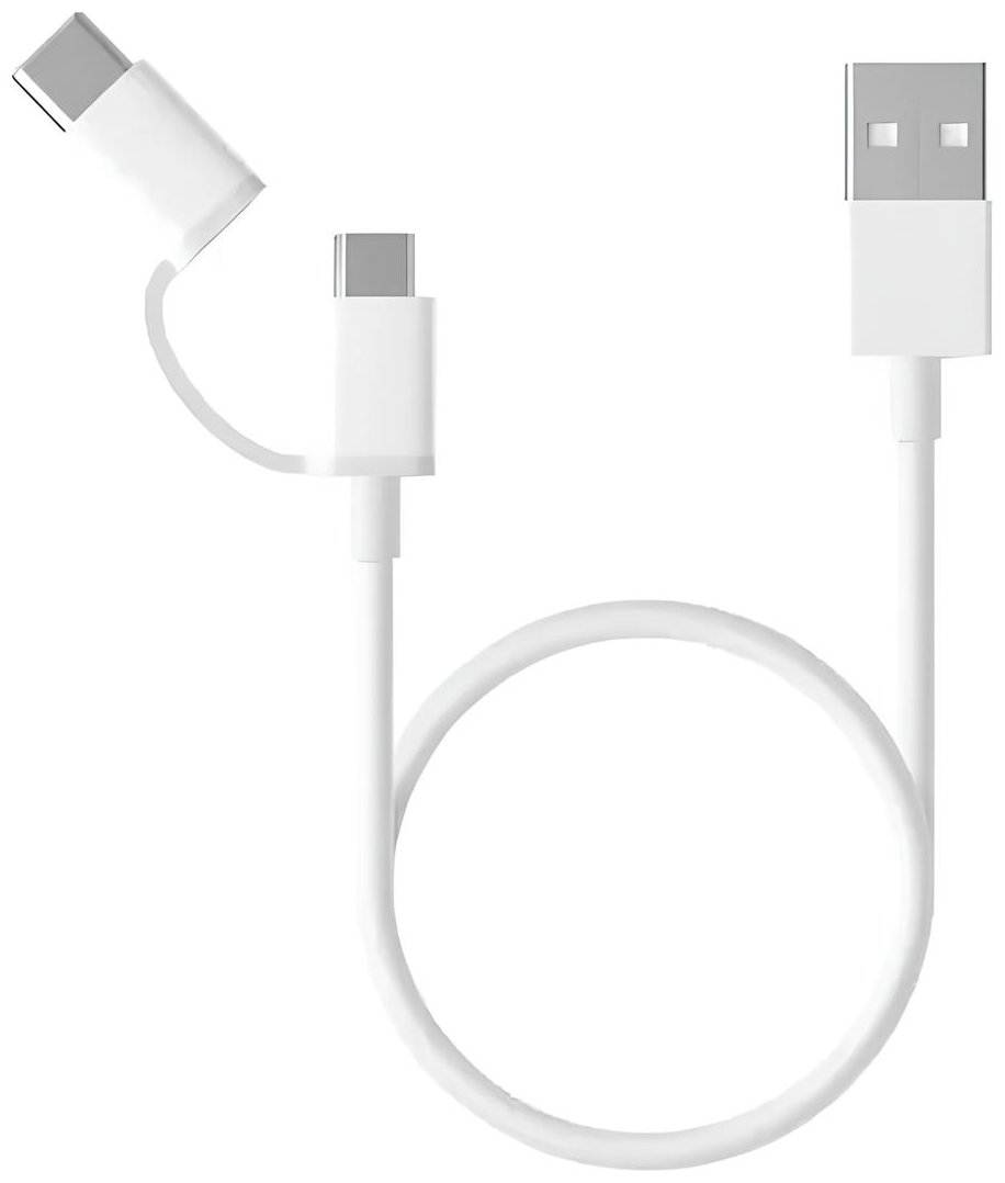 Кабель Xiaomi Micro-USB to Type-C Mi 2-in-1 USB Cable (1м) SJV4082TY