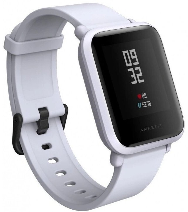 Смарт-часы Amazfit Bip S белый с белым ремешком