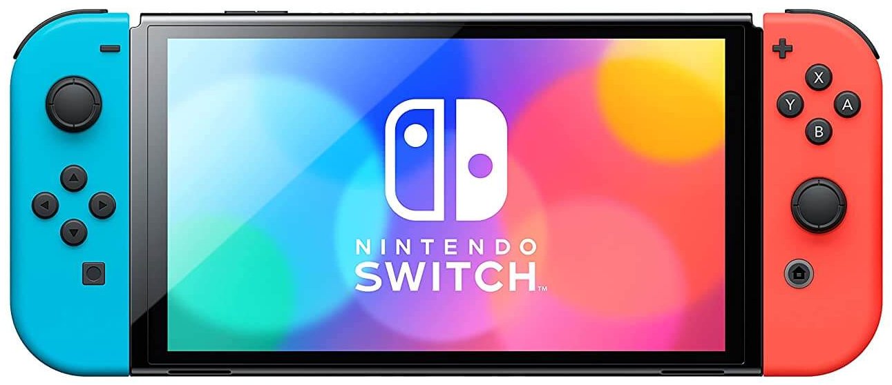 Игровая приставка Nintendo Switch OLED 64 ГБ красно-синий 