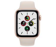 Смарт-часы Apple Watch SE 40mm золотистый с бежевым ремешком