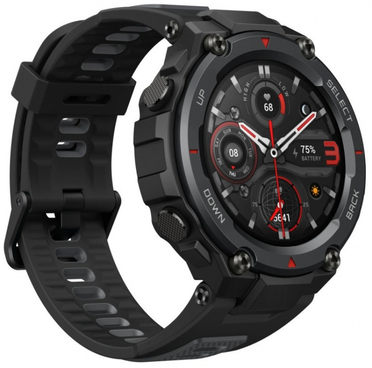 Смарт-часы Amazfit T-Rex Pro черный с черным ремешком