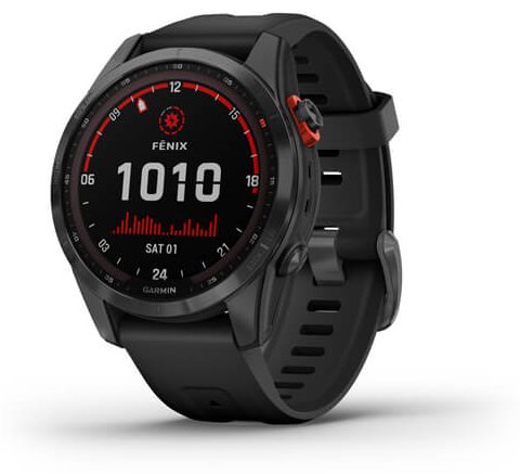 Смарт-часы Garmin Fenix 7S Solar серый с серым ремешком