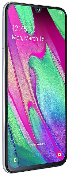 Смартфон Samsung Galaxy A40 4/64 ГБ белый
