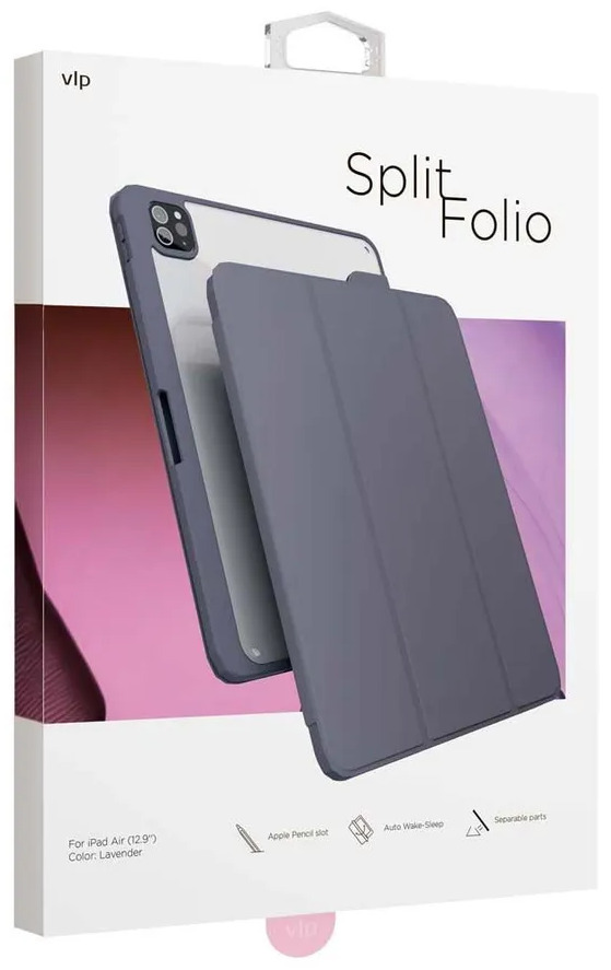 Чехол VLP Split Folio iPad Air 13 2024 лавандовый