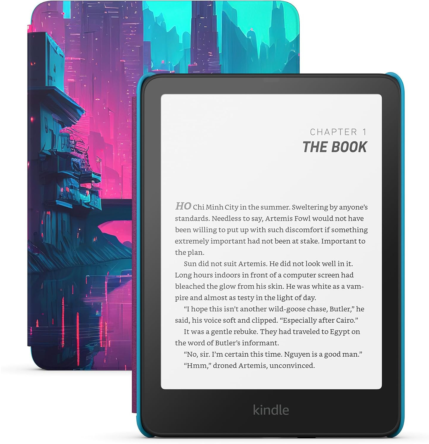 Электронная книга Amazon Kindle Paperwhite 2024 (12th gen) 16 ГБ Kids Edition Cyber City