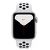 Смарт-часы Apple Watch Series 5 Nike 44mm серебристый с белым ремешком