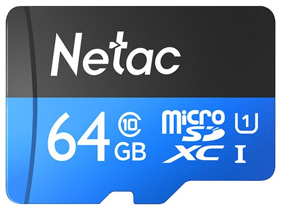 Карта памяти 64 ГБ Netac MicroSD Card P500 Standard