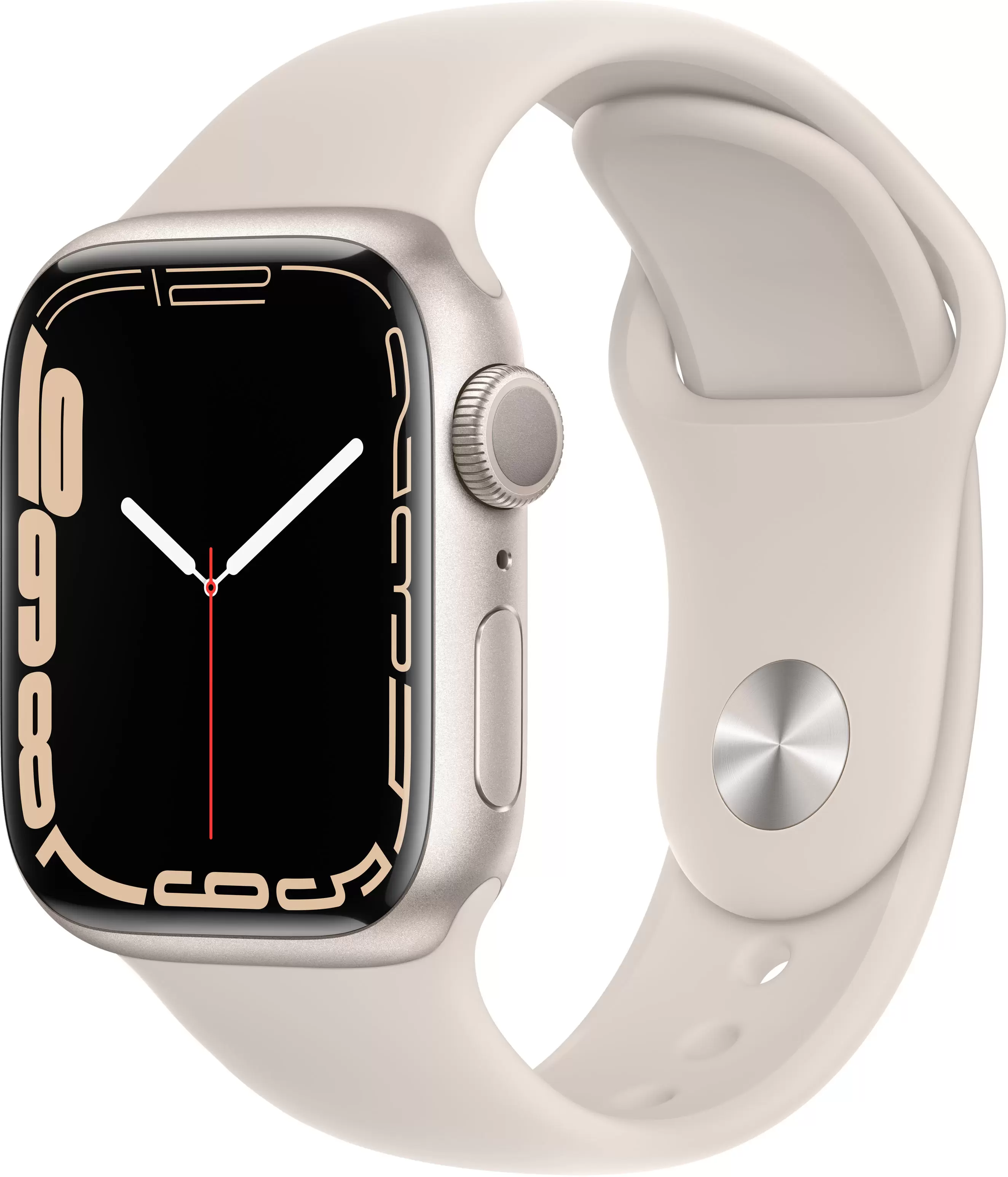 Смарт-часы Apple Watch Series 7 41mm бежевый с бежевым ремешком