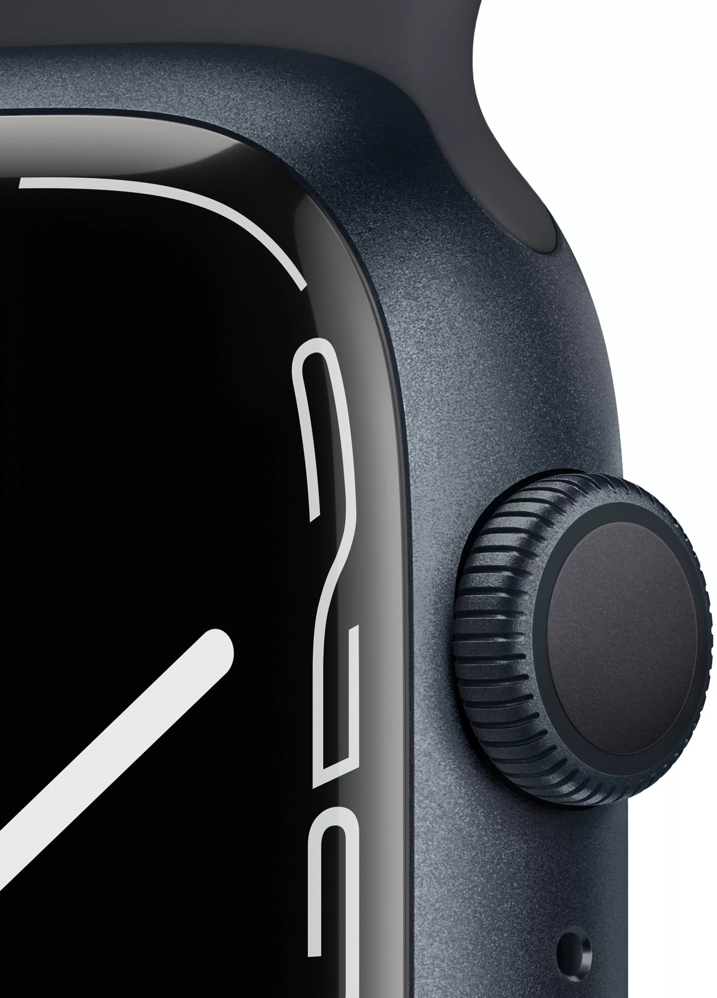Смарт-часы Apple Watch Series 7 45mm черный с черным ремешком