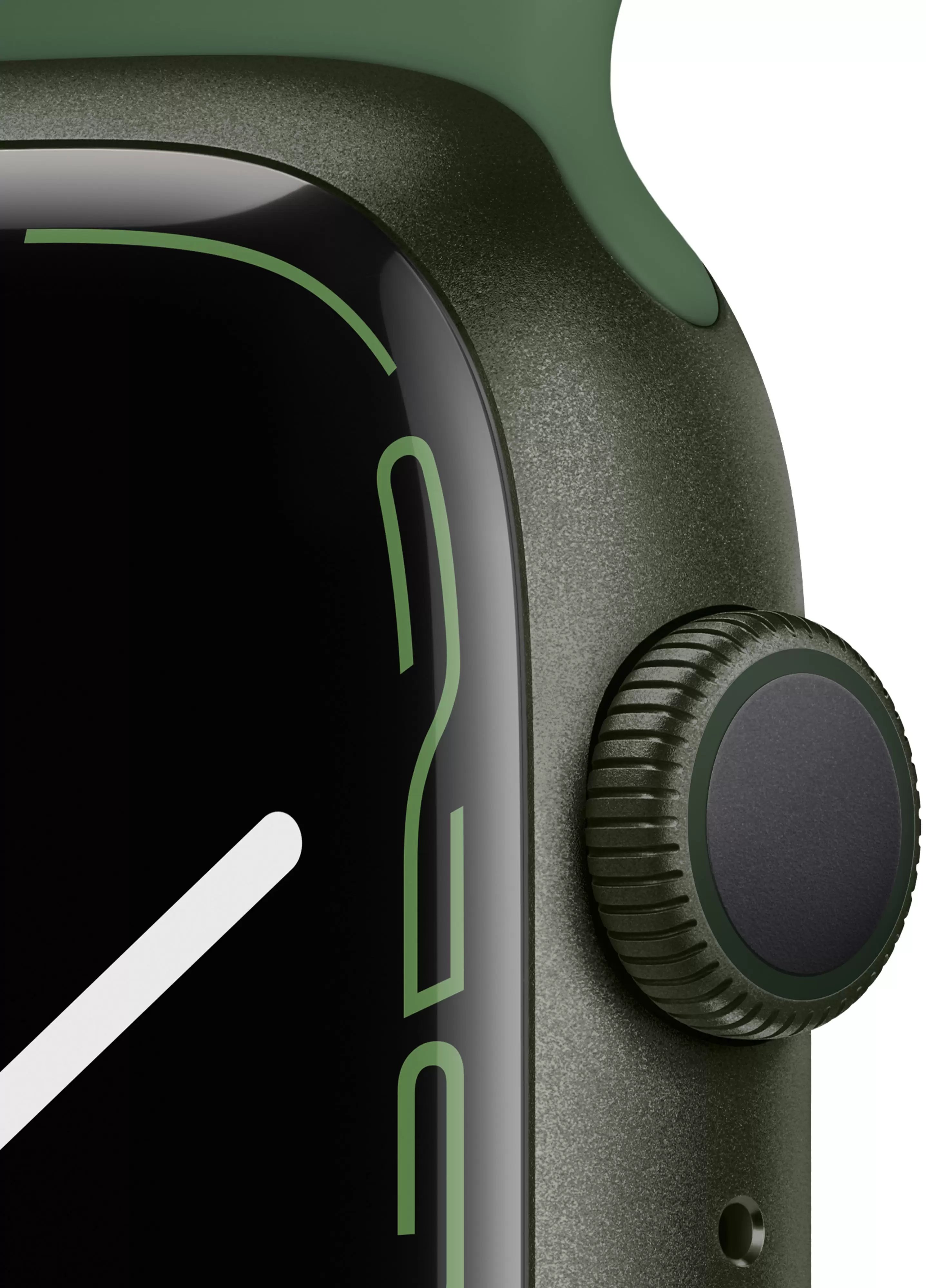 Смарт-часы Apple Watch Series 7 45mm зеленый с зеленым ремешком
