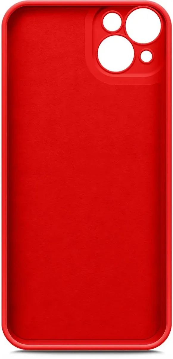 Чехол для смартфона BoraSCO Microfiber Case матовый для Apple iPhone 14 красный