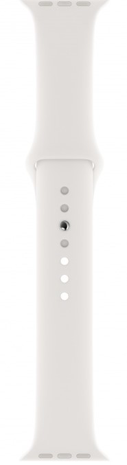 Смарт-часы Apple Watch Series 5 40mm серебристый с белым ремешком