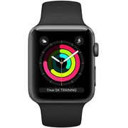 Смарт-часы Apple Watch Series 3 42mm серый с черным ремешком