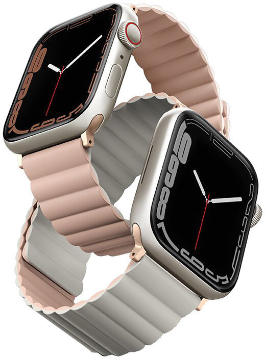 Ремешок Uniq Revix для Apple Watch 38/40/41mm розово-серый REVPNKBEG