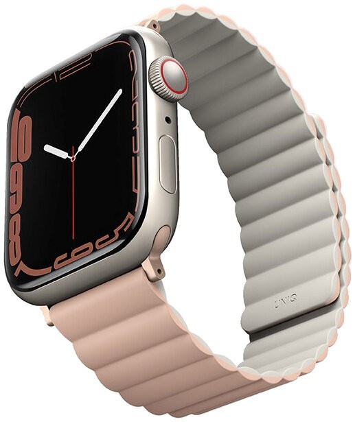 Ремешок Uniq Revix для Apple Watch 38/40/41mm розово-серый REVPNKBEG