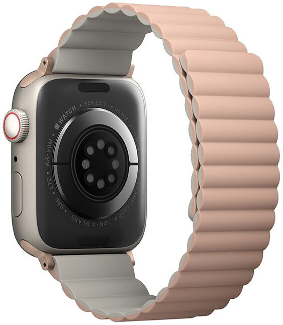 Ремешок Uniq Revix для Apple Watch 38/40/41mm розово-серый REVPNKBEG